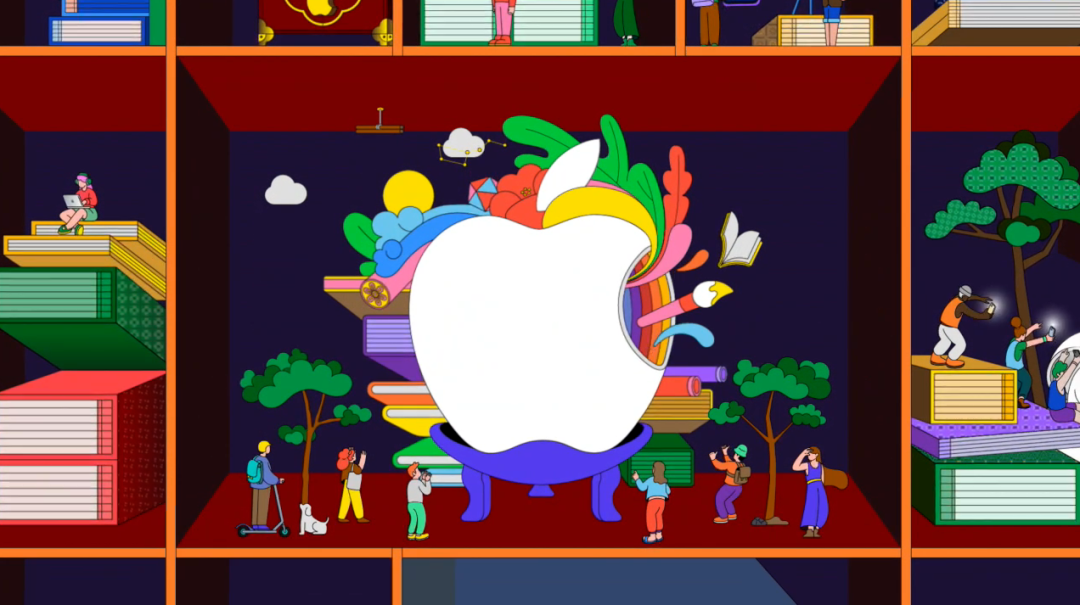 Apple韩国最大门店的花样logo(图5)
