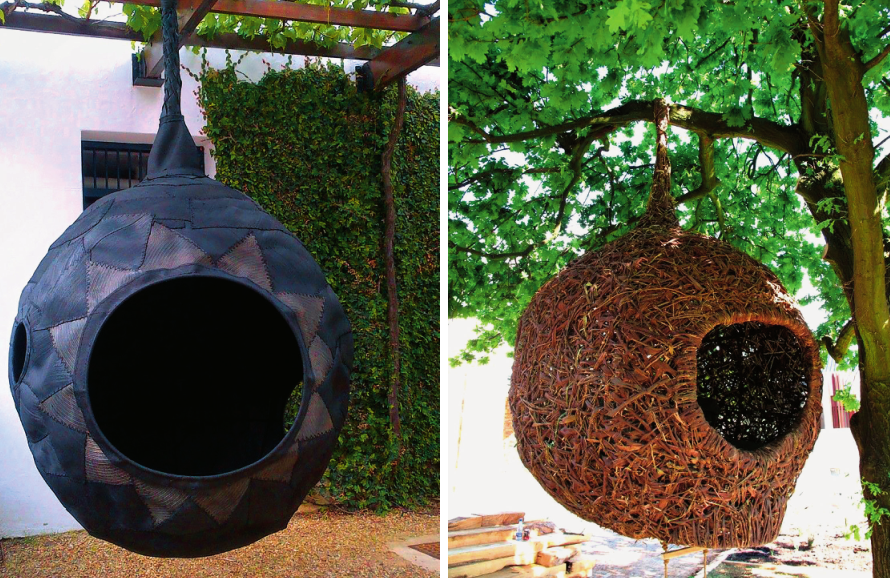 由艺术家创作的，返璞归真的人类“鸟巢”(图4)