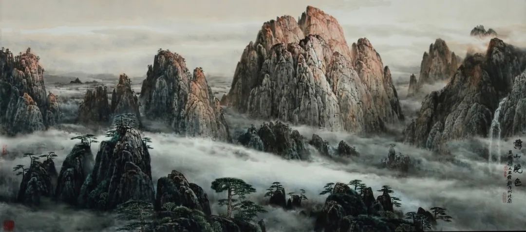 王俊松山水画展“黄河安澜”亮相中国美术馆(图9)