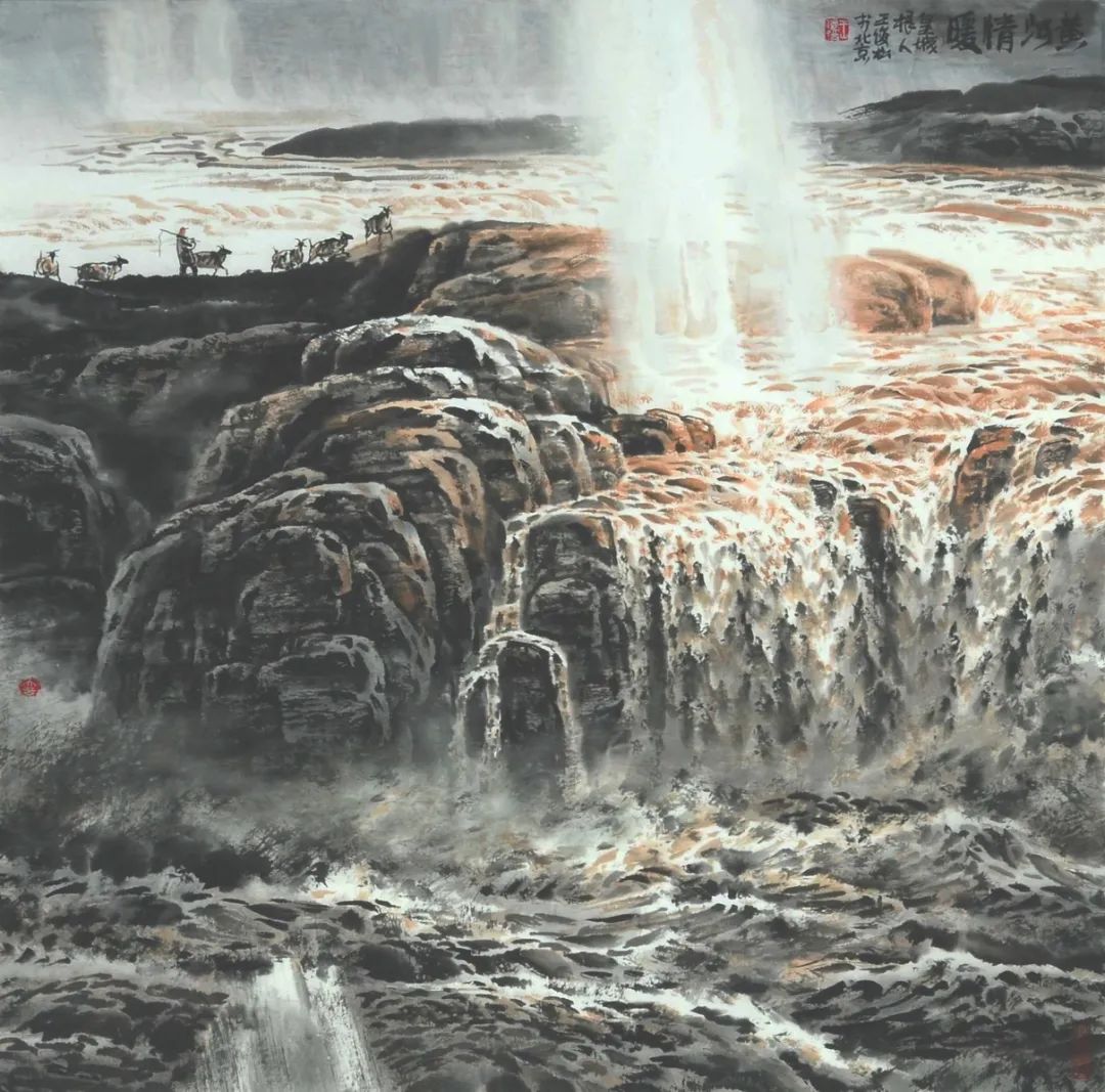 王俊松山水画展“黄河安澜”亮相中国美术馆(图14)