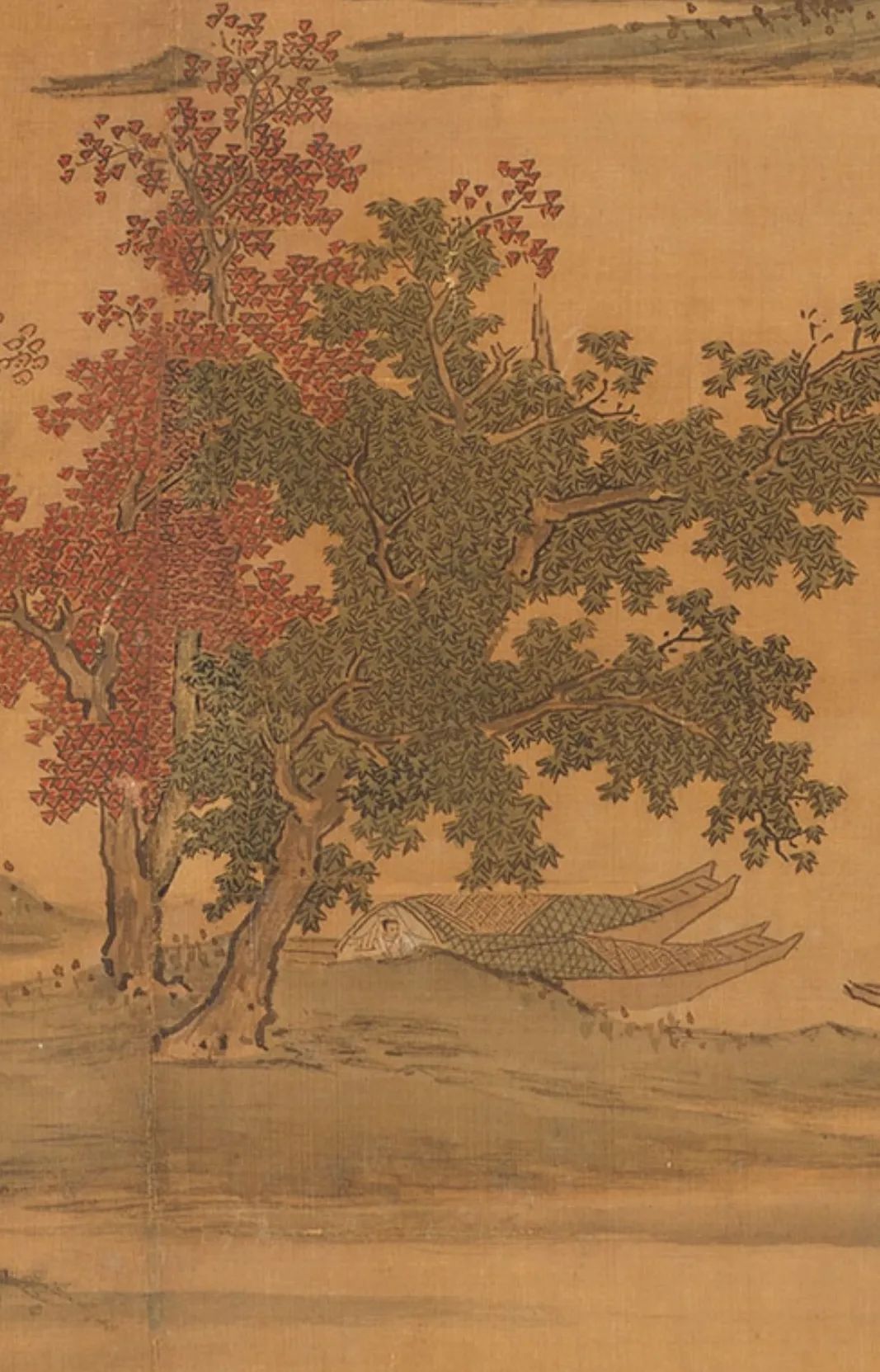 待渡500年：仇英存世唯一大尺幅全景山水《秋江待渡图》与它的三个时代(图5)