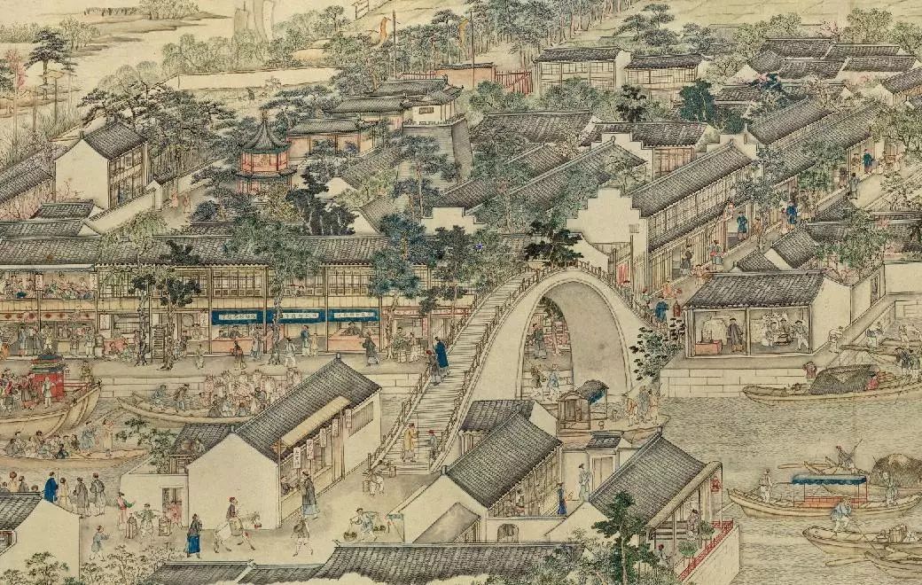 溥仪带出宫的这幅《姑苏繁华图》，超级震撼！(图1)