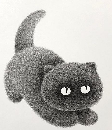 他用一支5块钱的针管笔“撸猫”，17万网友直呼：这猫要活了(图11)