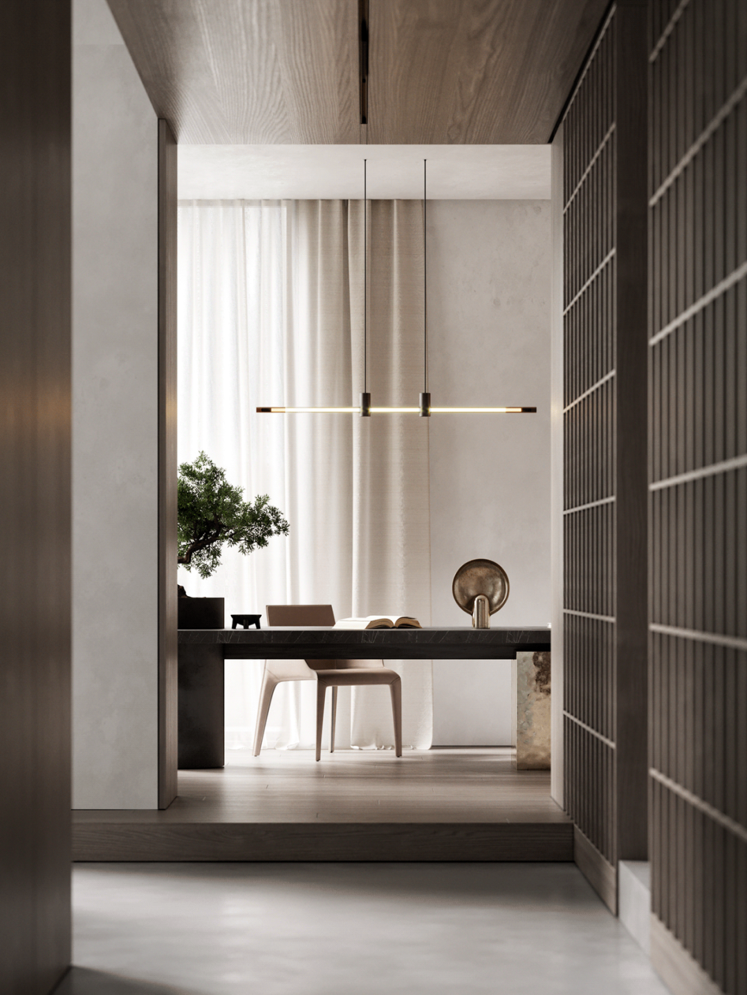 高级灰+原木，这样的轻奢很高级！(图15)