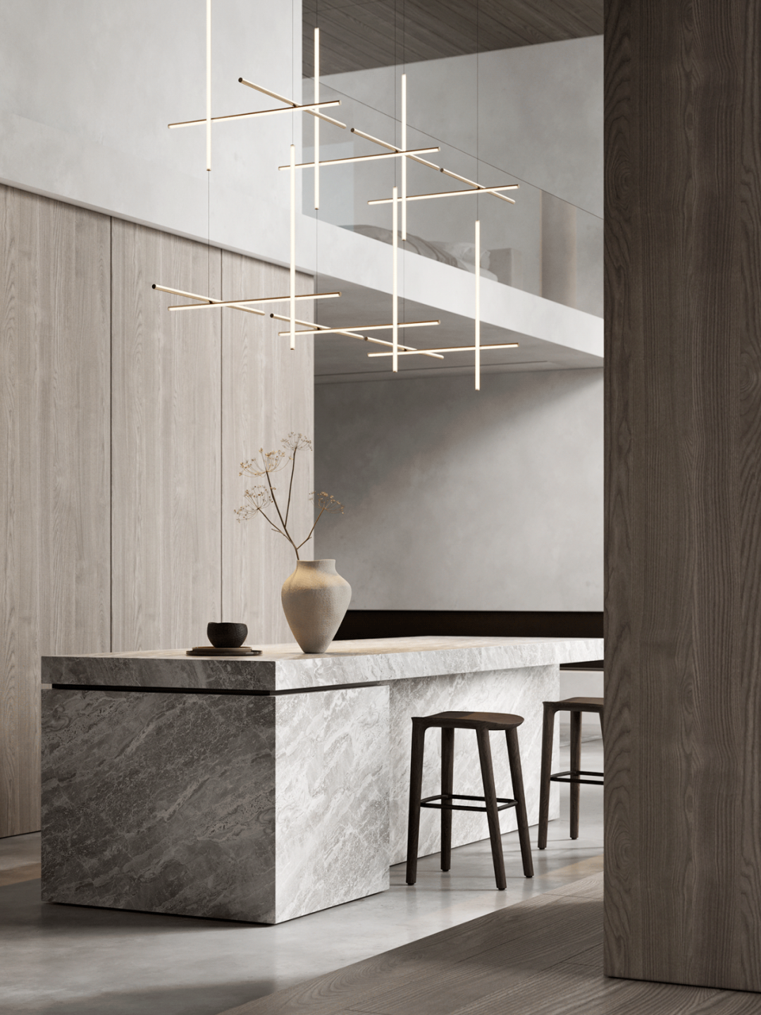 高级灰+原木，这样的轻奢很高级！(图14)