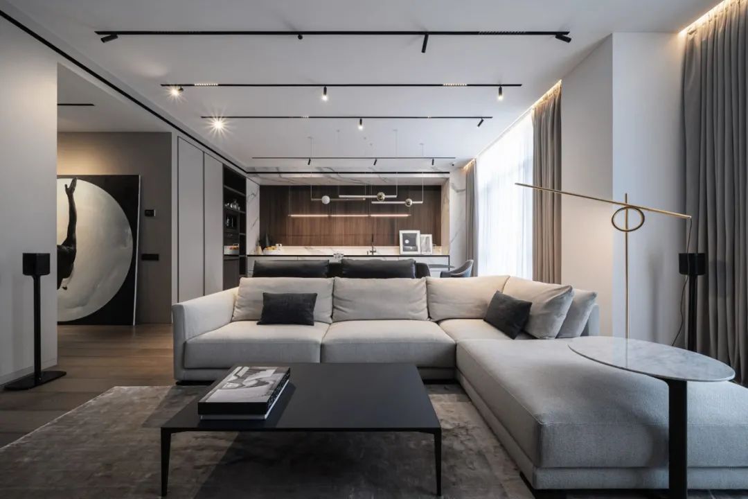160m²高级灰公寓，极致的现代感(图4)
