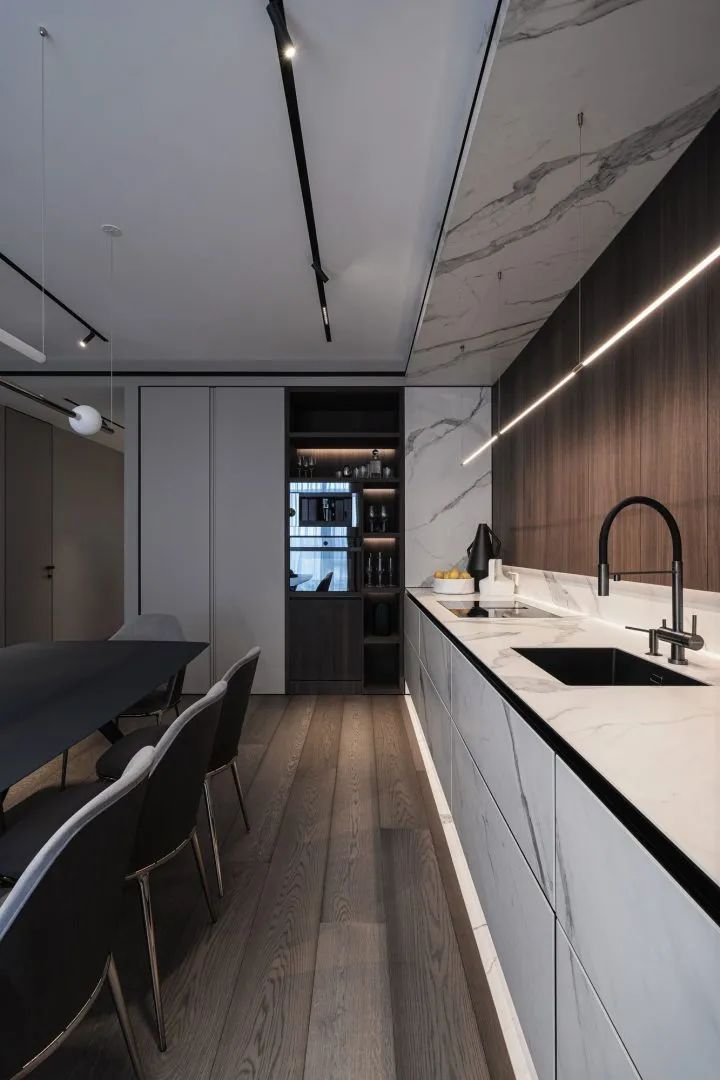 160m²高级灰公寓，极致的现代感(图9)