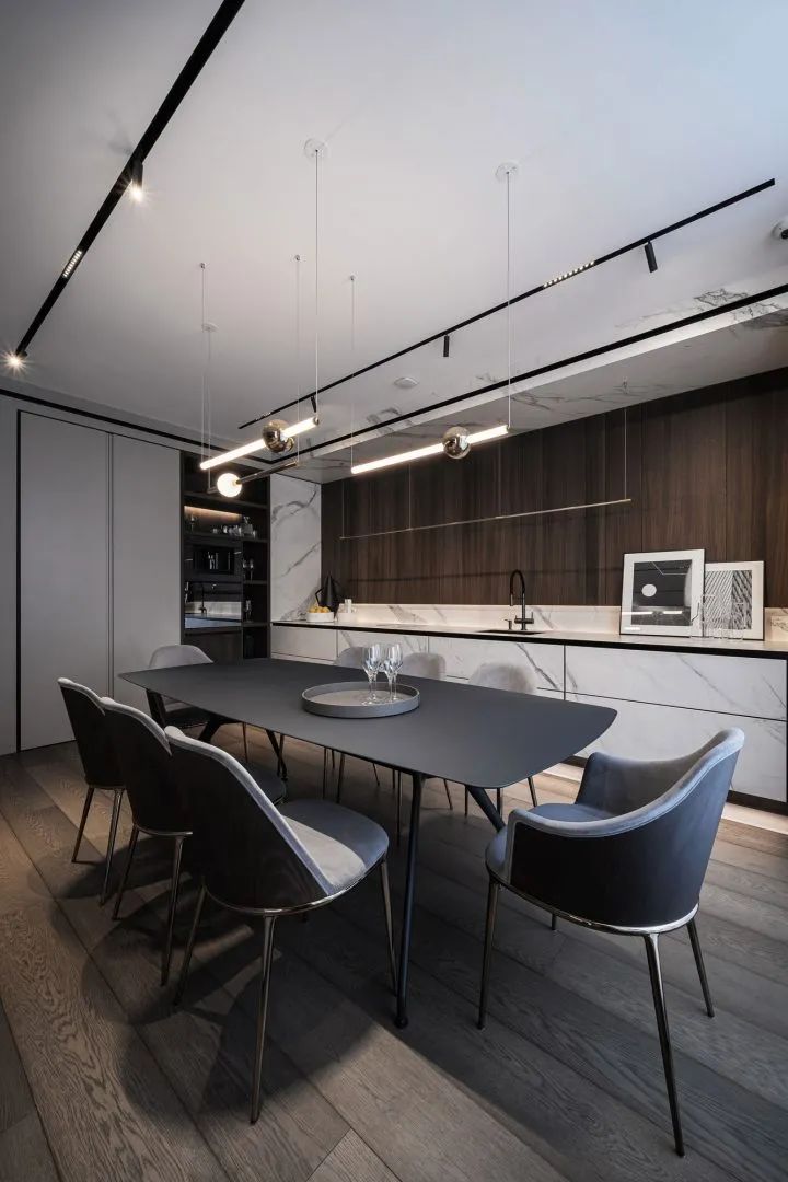 160m²高级灰公寓，极致的现代感(图10)