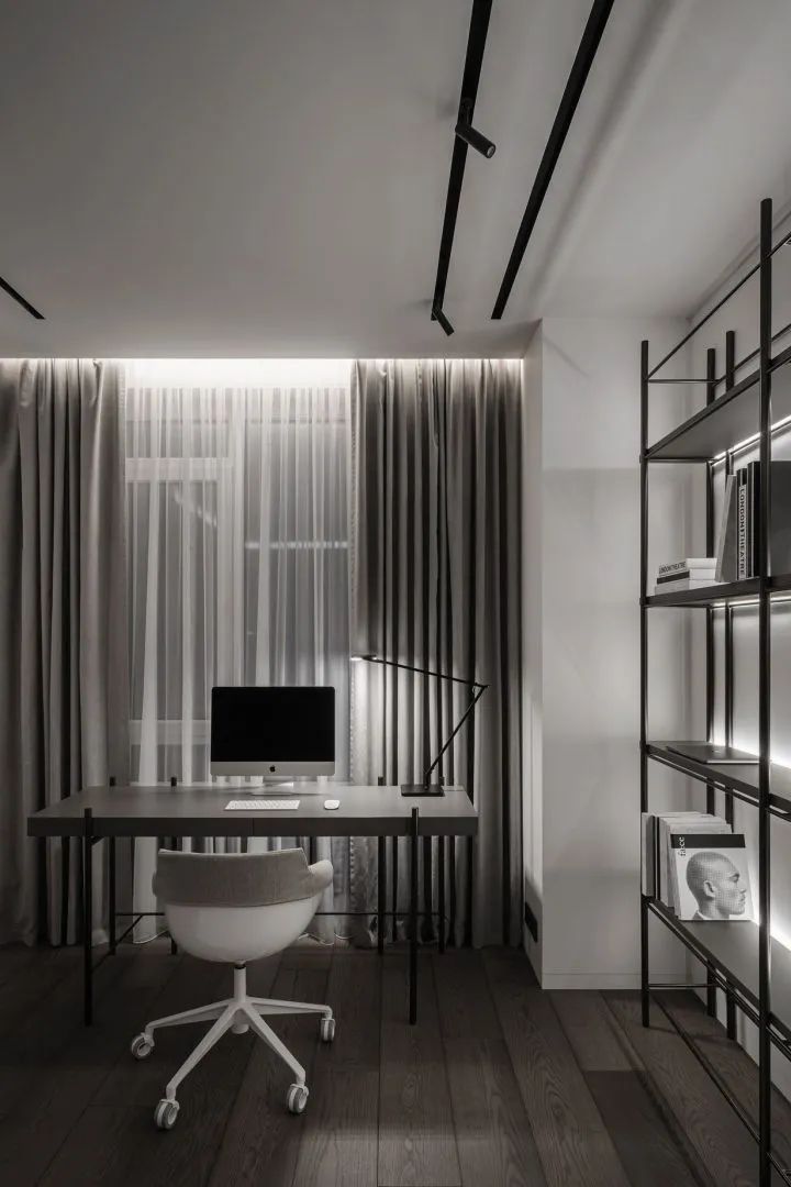 160m²高级灰公寓，极致的现代感(图17)