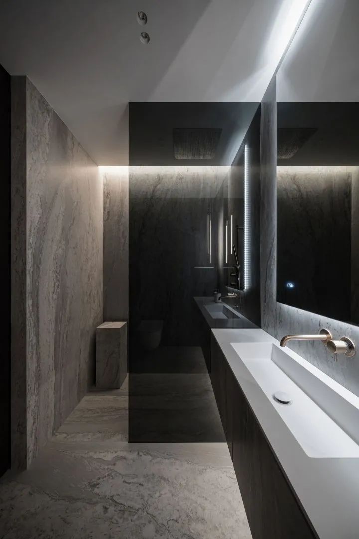 160m²高级灰公寓，极致的现代感(图25)