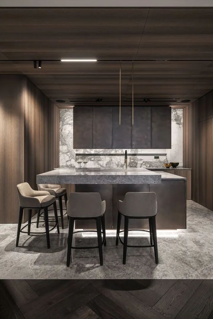 160m²高级灰公寓，极致的现代感(图35)