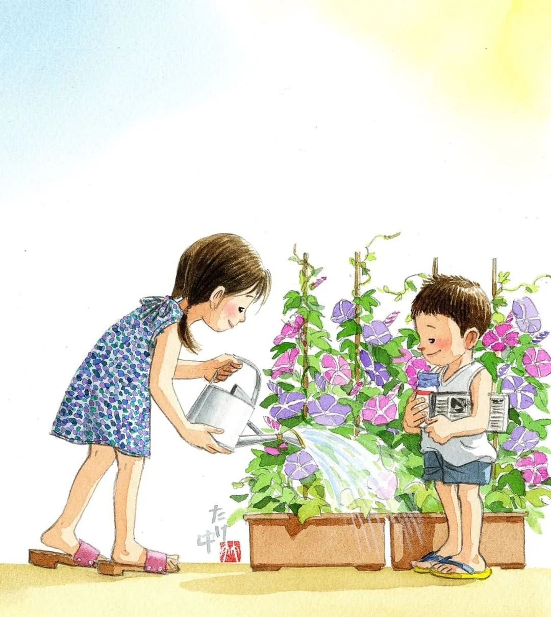 日本一插画师作品，看哭无数人，网友：“我童年最深的记忆，都与夏天有关”(图41)