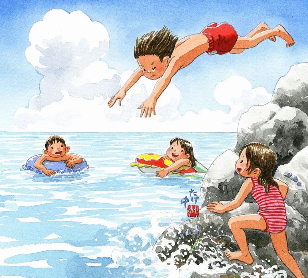 日本一插画师作品，看哭无数人，网友：“我童年最深的记忆，都与夏天有关”(图42)