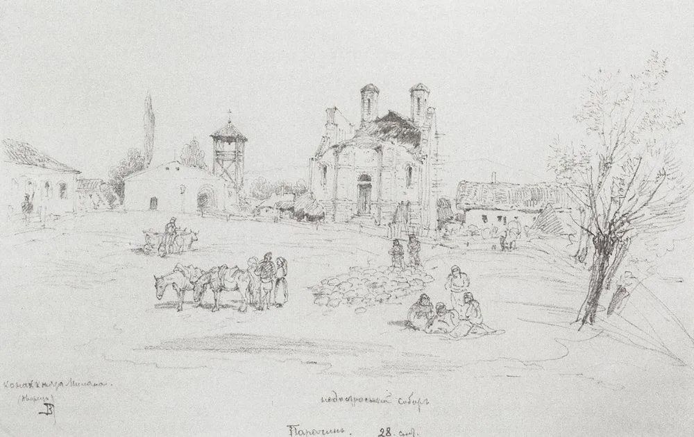 俄罗斯画家波列诺夫的素描与速写(图4)