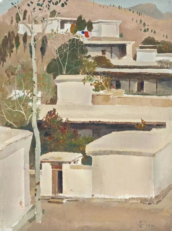 吴冠中笔下最美的农家院，赏心悦目！(图18)