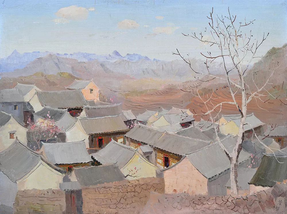 吴冠中笔下最美的农家院，赏心悦目！(图22)