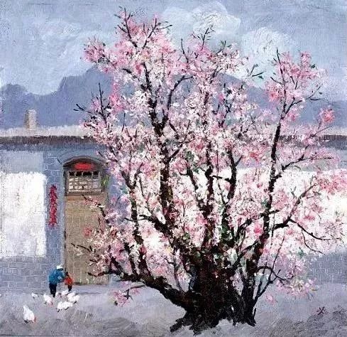 吴冠中笔下最美的农家院，赏心悦目！(图8)