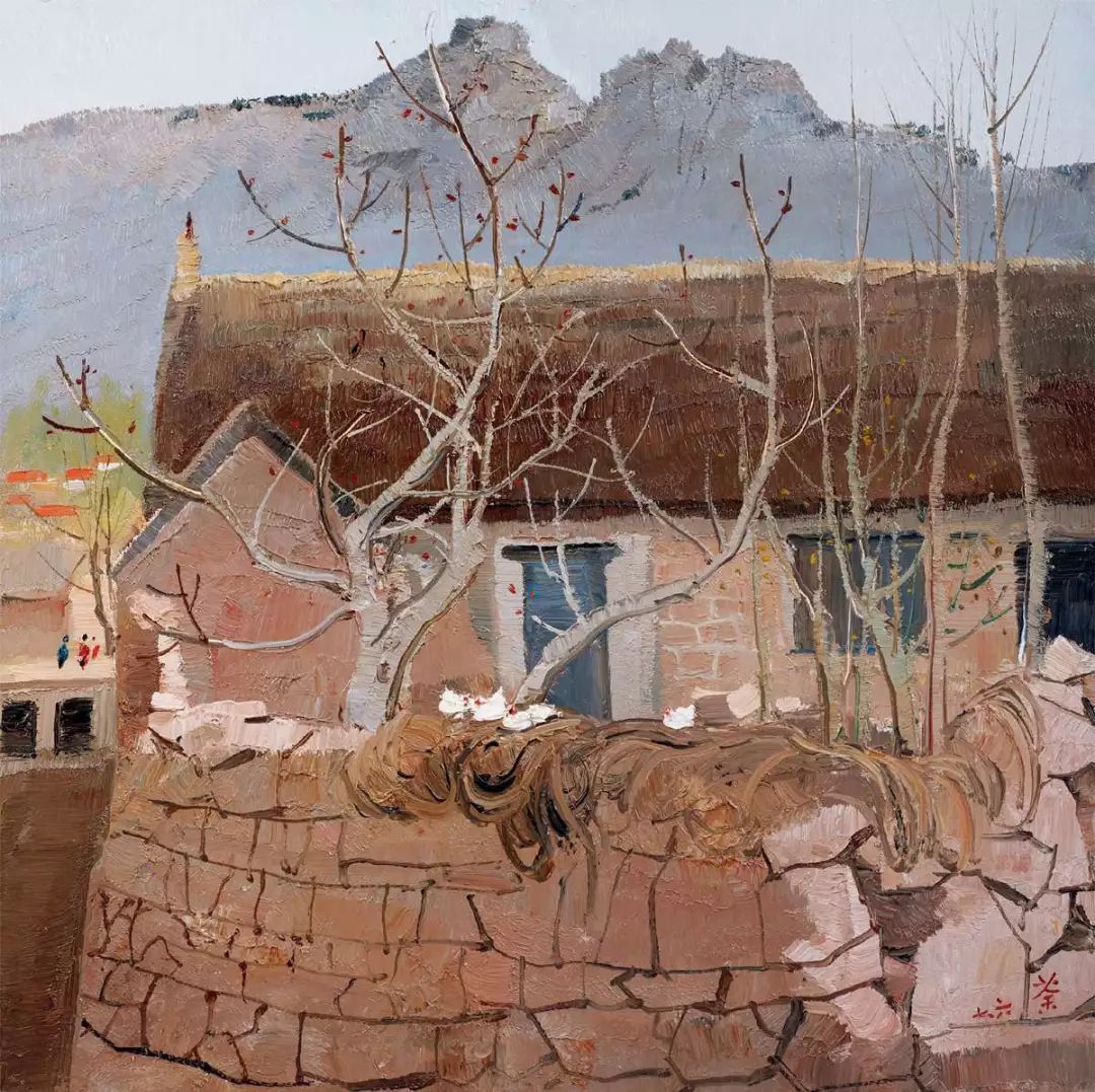 吴冠中笔下最美的农家院，赏心悦目！(图12)