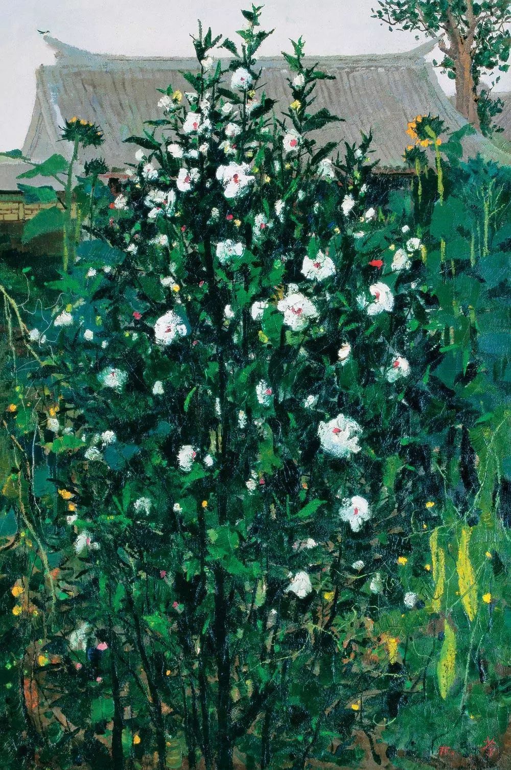 吴冠中笔下最美的农家院，赏心悦目！(图15)