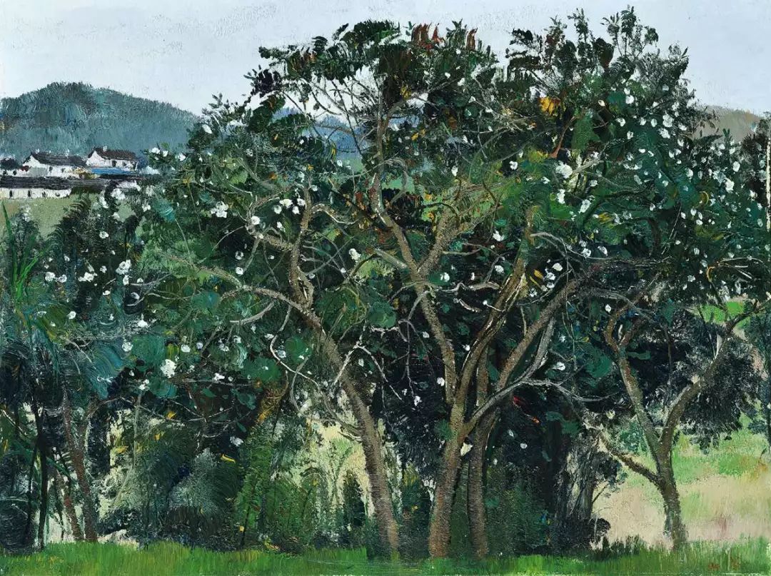 吴冠中笔下最美的农家院，赏心悦目！(图24)