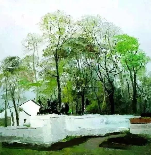 吴冠中笔下最美的农家院，赏心悦目！(图23)