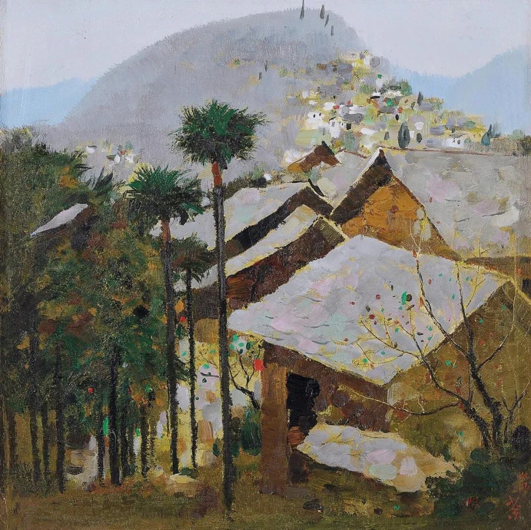 吴冠中笔下最美的农家院，赏心悦目！(图34)