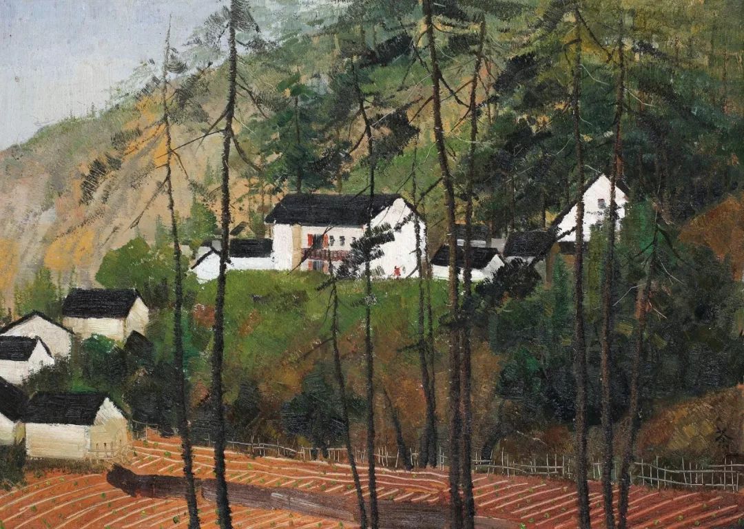 吴冠中笔下最美的农家院，赏心悦目！(图37)