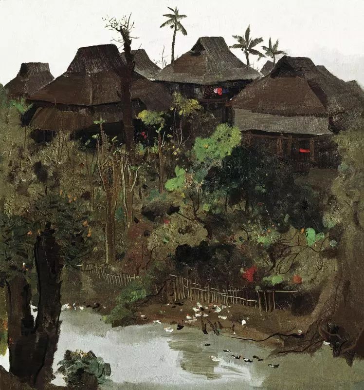 吴冠中笔下最美的农家院，赏心悦目！(图35)