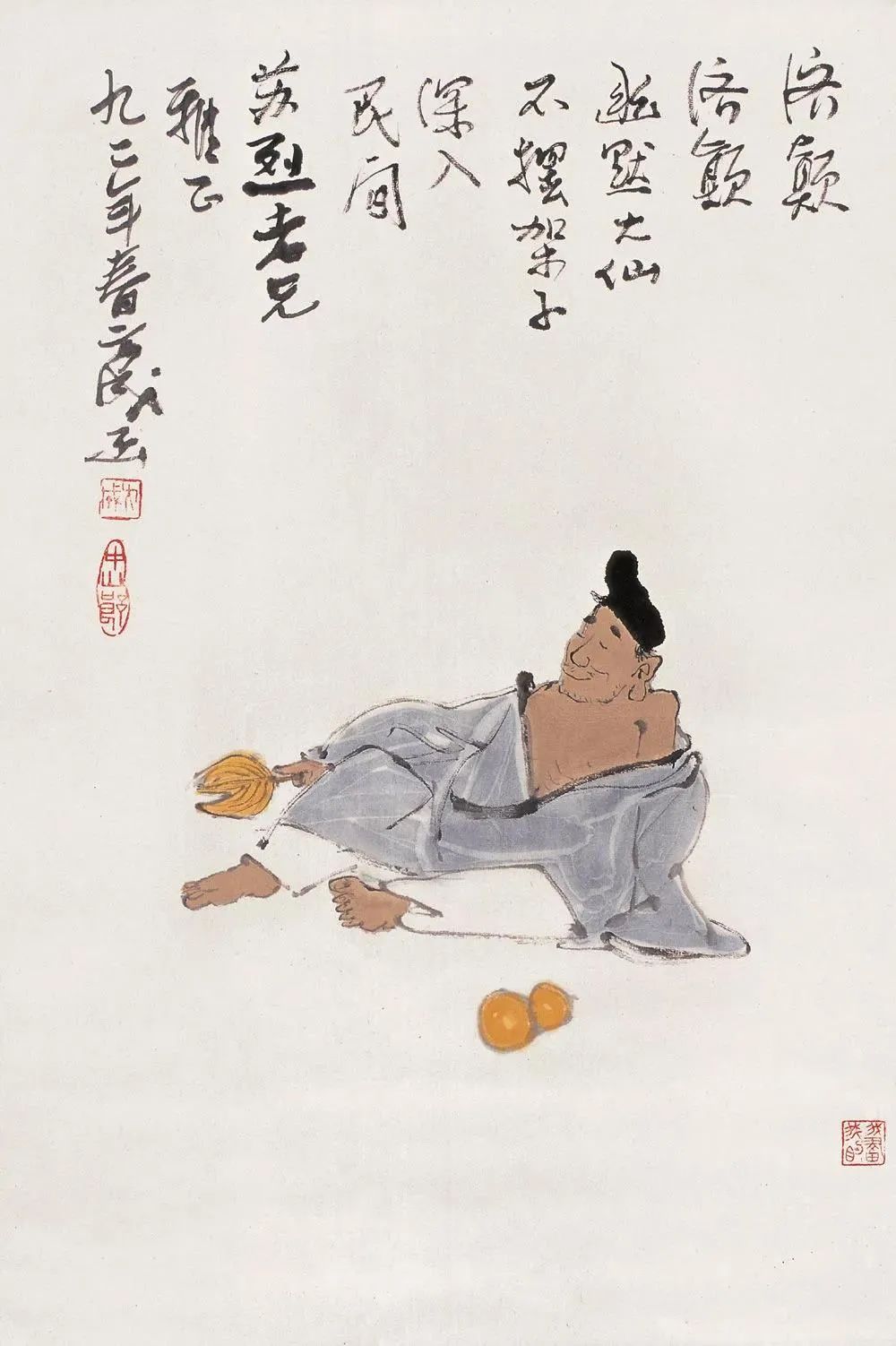 一位百岁老人的画，据说看了能长寿(图8)