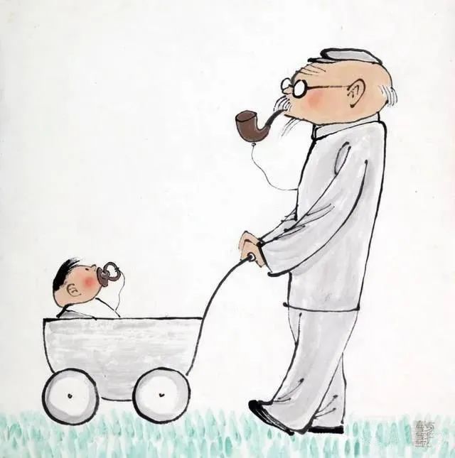一位百岁老人的画，据说看了能长寿(图13)