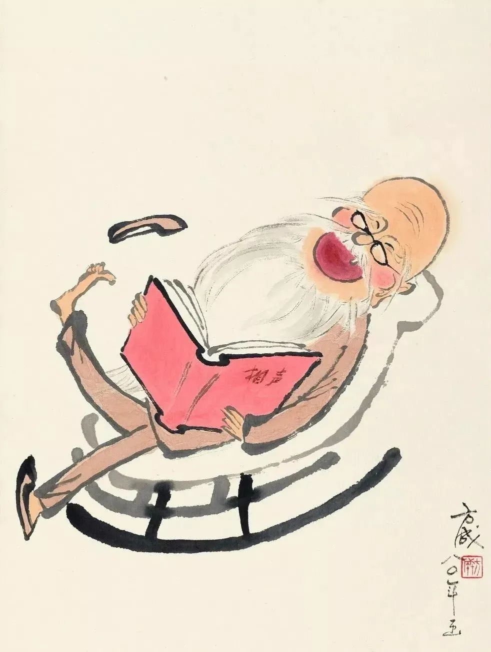 一位百岁老人的画，据说看了能长寿(图14)