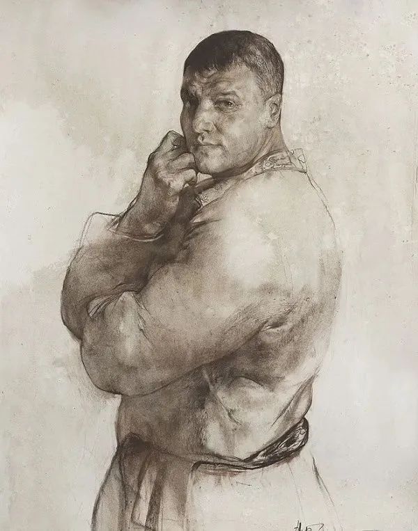 尼古拉·布洛欣丨这位列宾美院的教授，他的素描你一定见过！(图25)