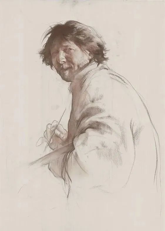 尼古拉·布洛欣丨这位列宾美院的教授，他的素描你一定见过！(图38)