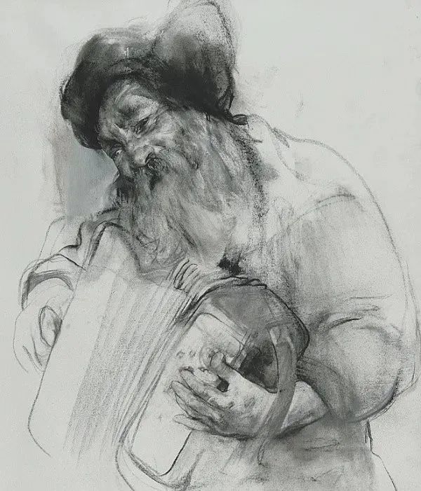 尼古拉·布洛欣丨这位列宾美院的教授，他的素描你一定见过！(图34)