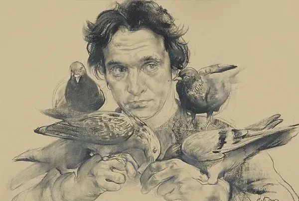 尼古拉·布洛欣丨这位列宾美院的教授，他的素描你一定见过！(图52)