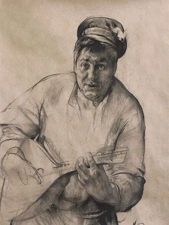 尼古拉·布洛欣丨这位列宾美院的教授，他的素描你一定见过！(图60)