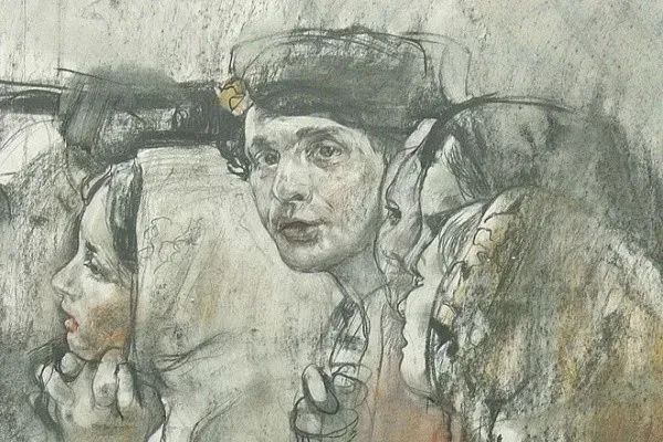 尼古拉·布洛欣丨这位列宾美院的教授，他的素描你一定见过！(图54)