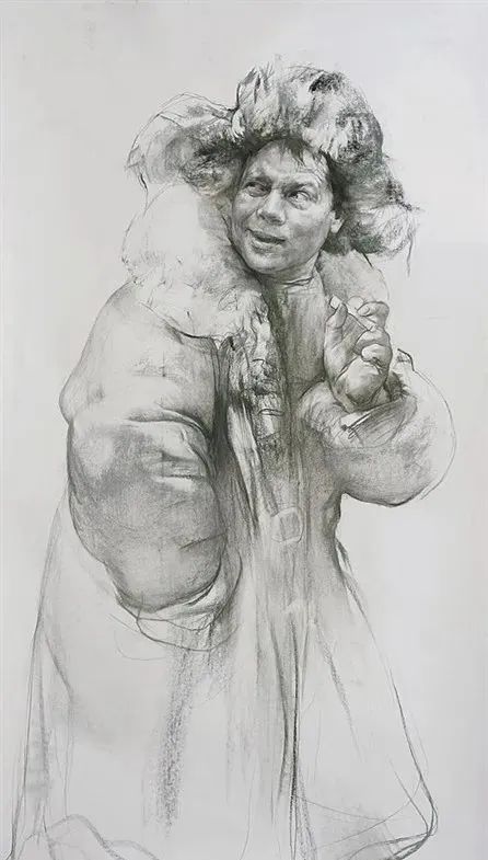 尼古拉·布洛欣丨这位列宾美院的教授，他的素描你一定见过！(图64)