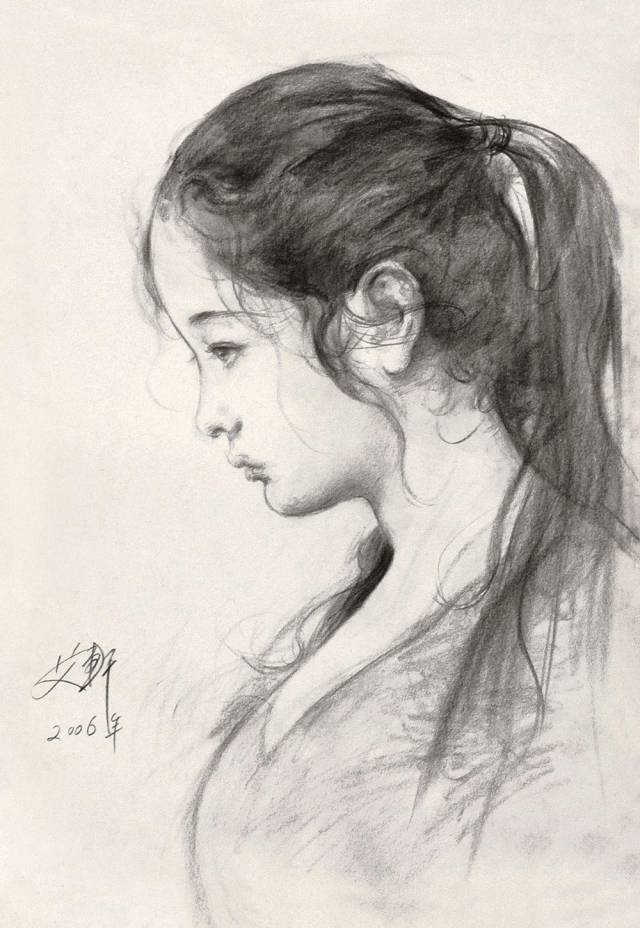 艾轩的素描与油画，触动人心的作品！(图9)
