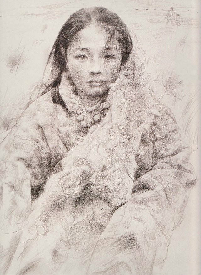 艾轩的素描与油画，触动人心的作品！(图6)