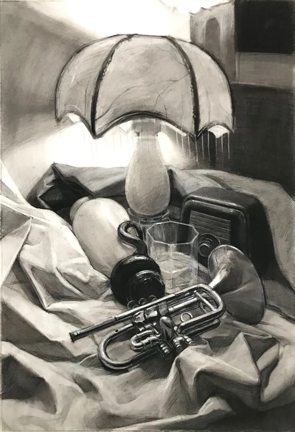 中央美院基础部素描作品欣赏，果然不凡！(图29)