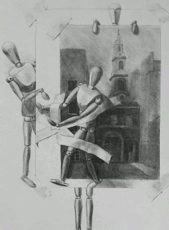 中央美院基础部素描作品欣赏，果然不凡！(图27)