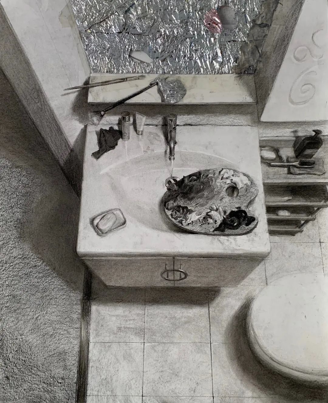 中央美院基础部素描作品欣赏，果然不凡！(图28)