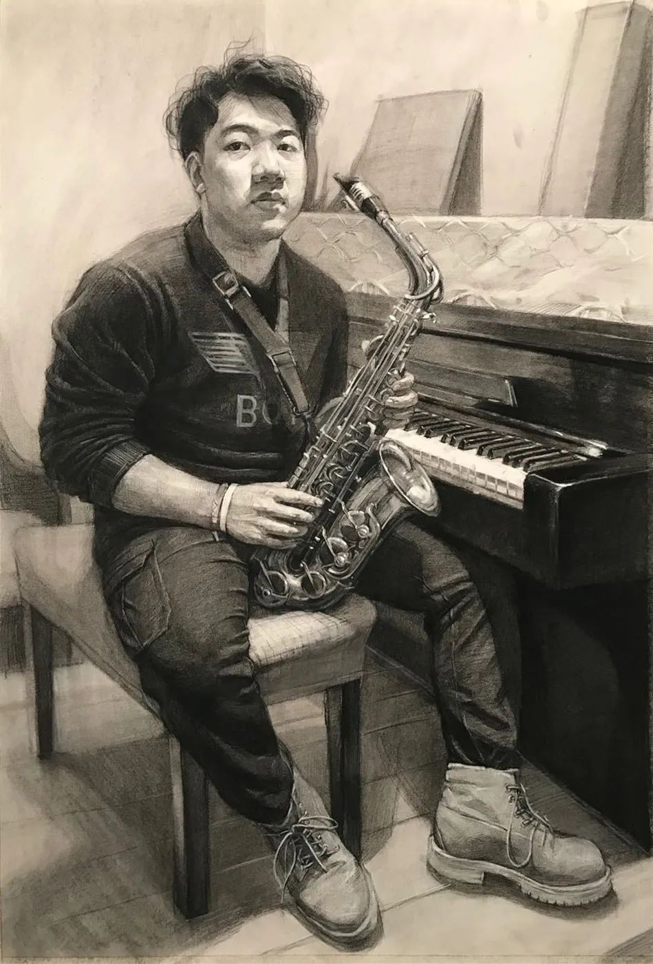 中央美院基础部素描作品欣赏，果然不凡！(图55)