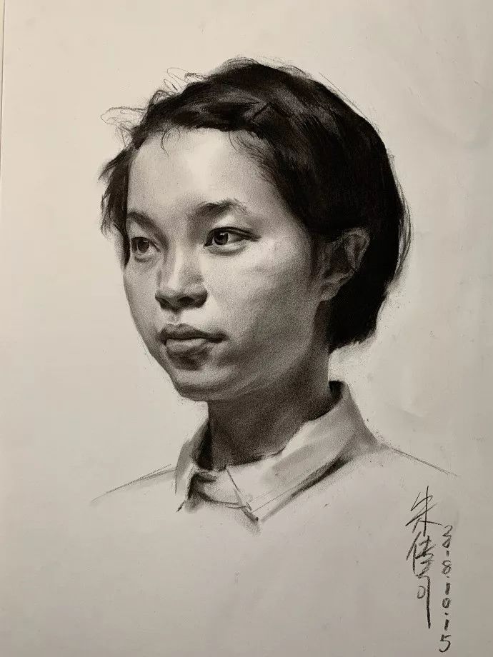 朱传奇素描头像作品(图4)