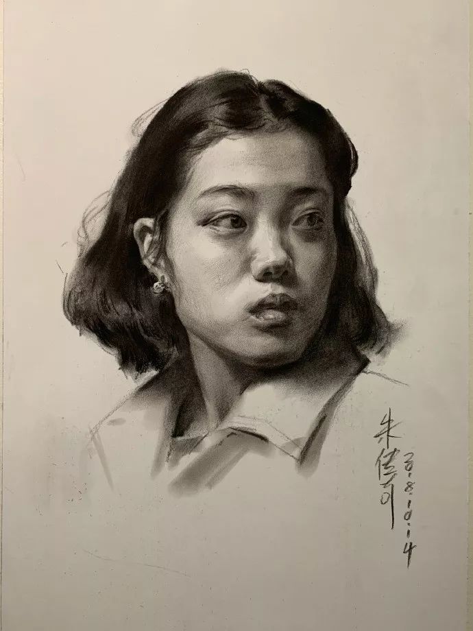 朱传奇素描头像作品(图6)