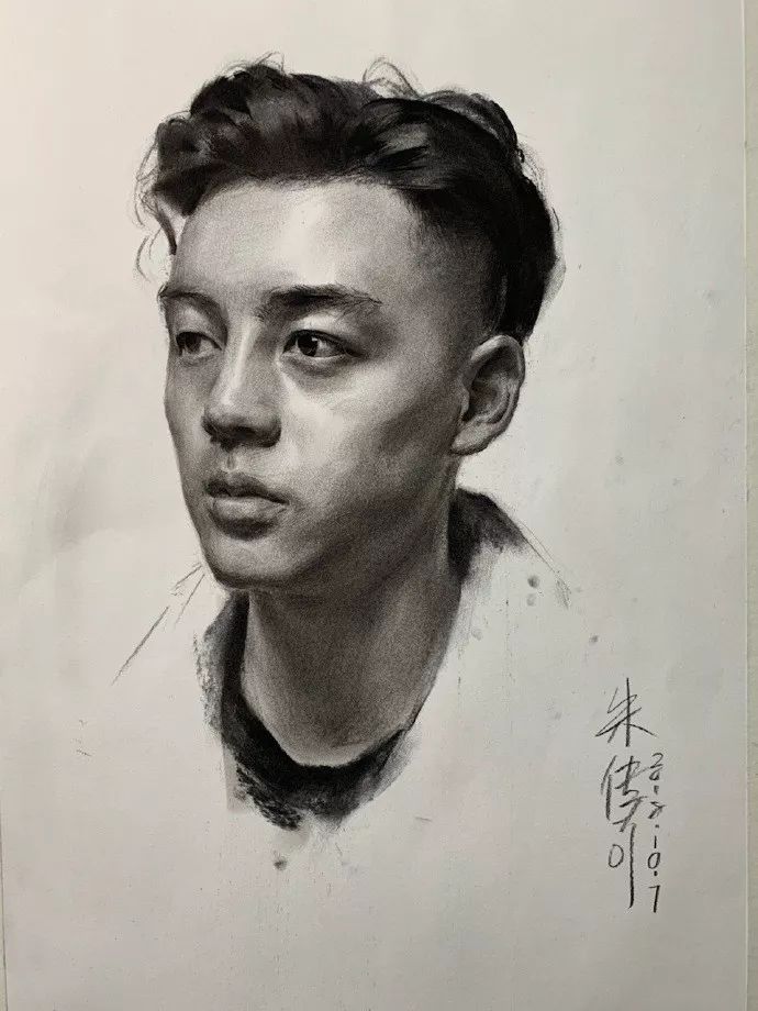 朱传奇素描头像作品(图23)