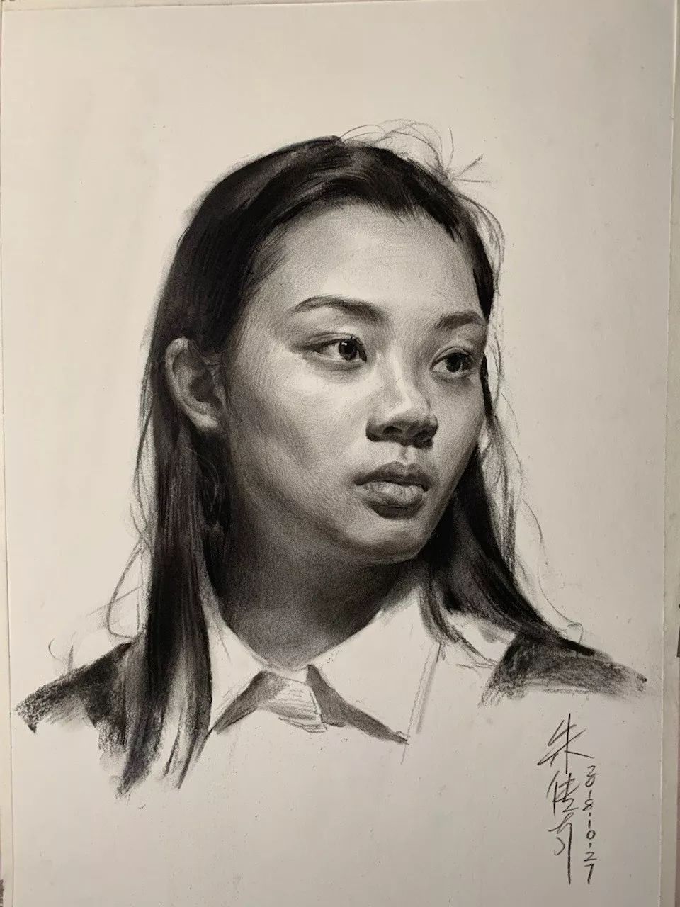 朱传奇素描头像作品(图37)