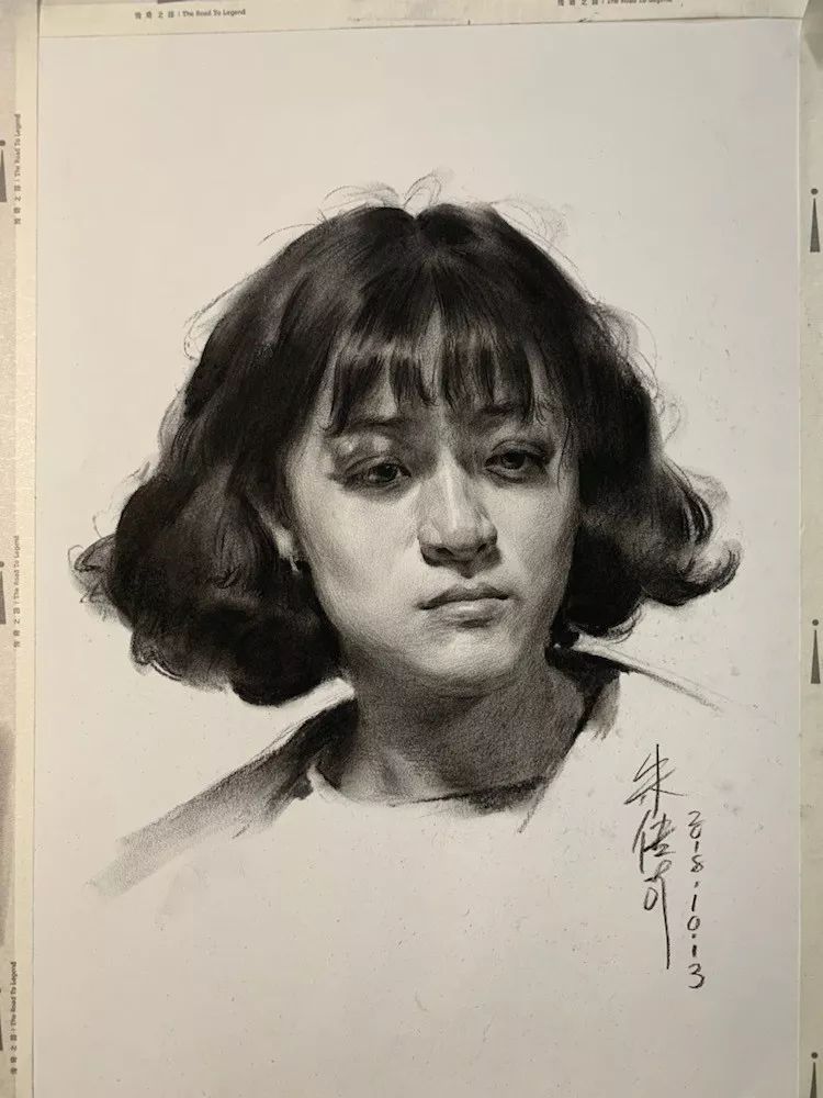 朱传奇素描头像作品(图29)