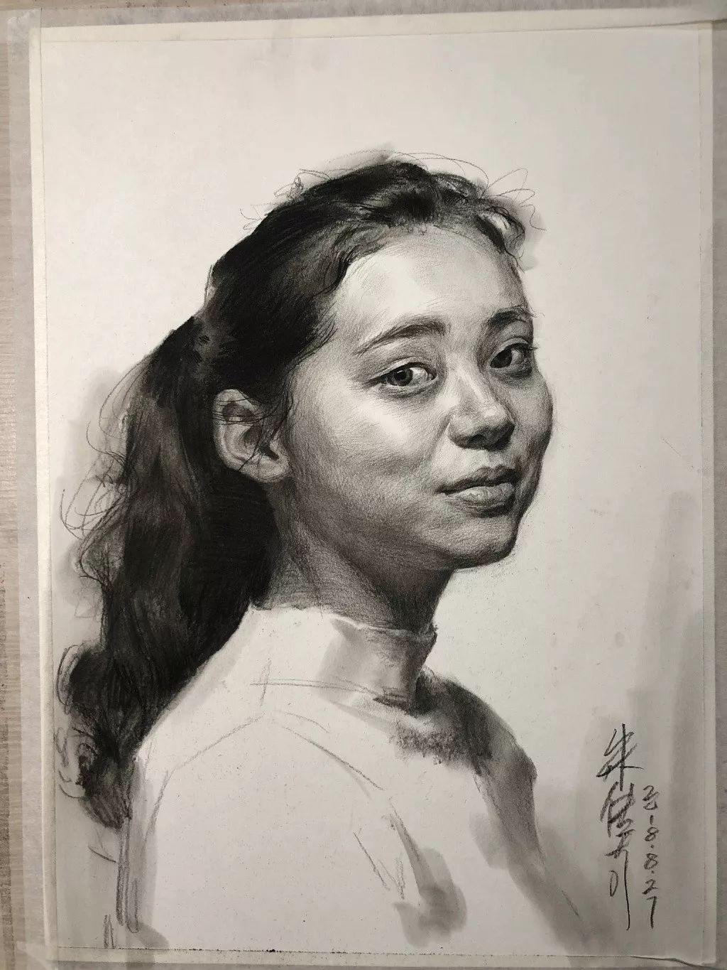 朱传奇素描头像作品(图30)